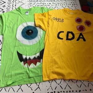 Monsters INC and Yellow CDA T-Shirts Halloween costume